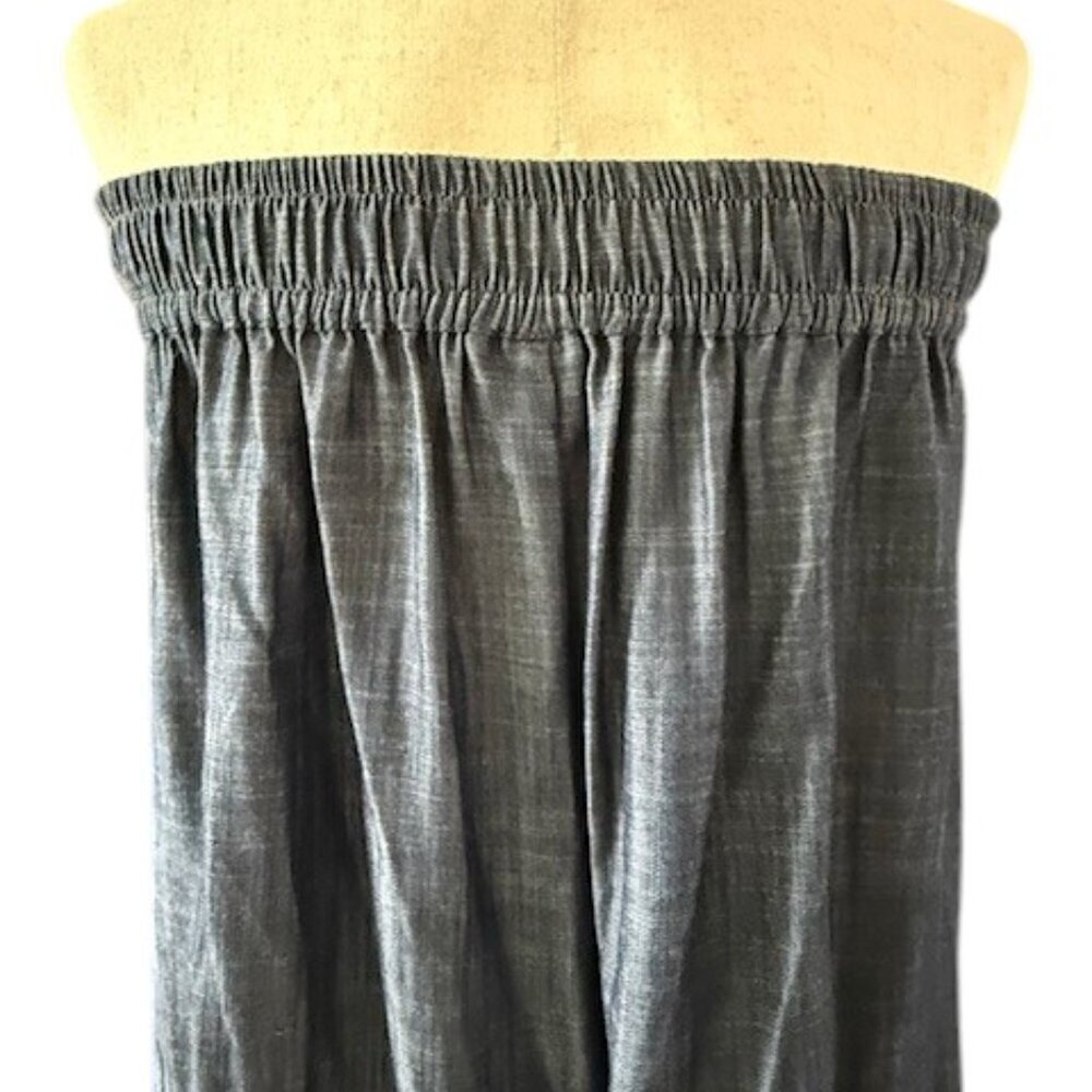 Style Junkiie Women's Blue Denim Tassel Jumpsuit Off the Shoulder Size 10 NWOT - Picture 10 of 16